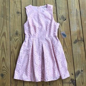 Peach/light pink Lace Cocktail Dress